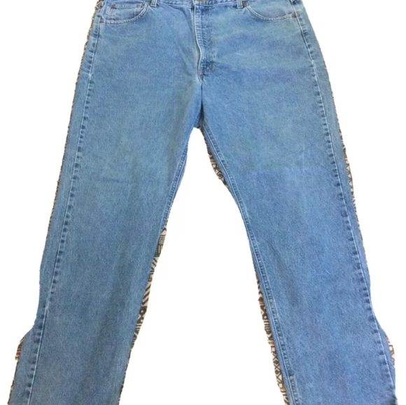 Carhartt Denim Jeans Mens Adult Size 42x34 Traditional Fit Medium Wash Work Wear